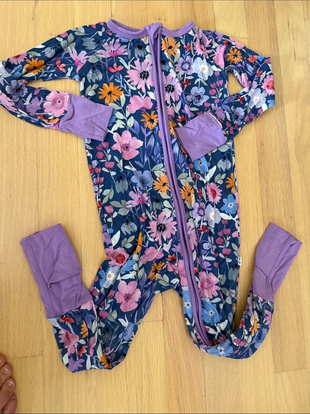 Little Sleepies Dusk Blooms Zippy